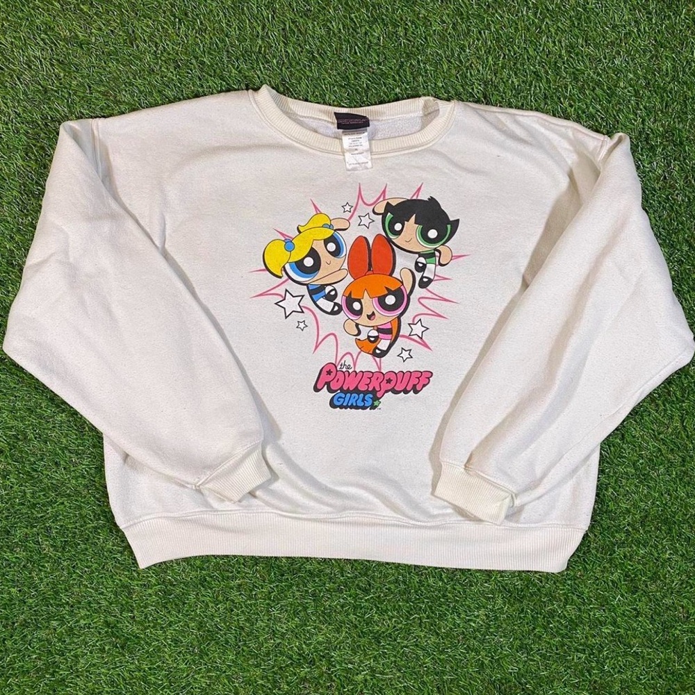 Cartoon Network Powerpuff Girls Cream Sweater